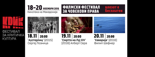 Со филмови за човекови права утре се отвора КРИК фестивал за критичка култура